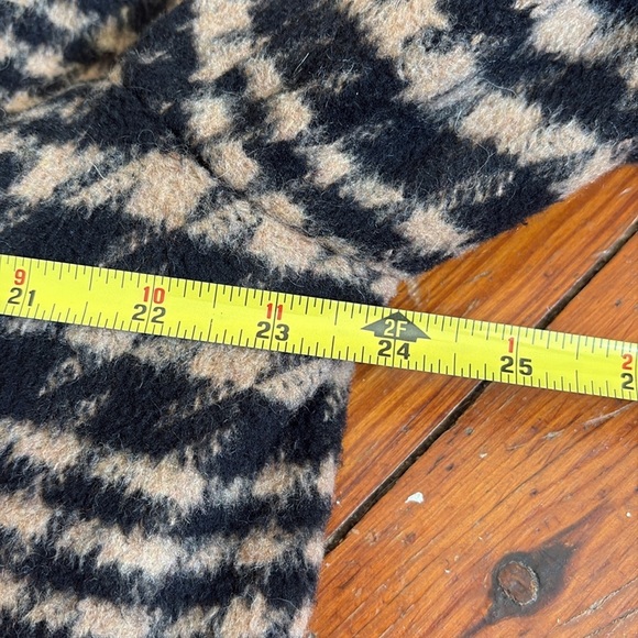 Avec Les Filles Plaid Brown Shawl Collar Coat Size 1X Plus Size Soft Jacket - Picture 6 of 6